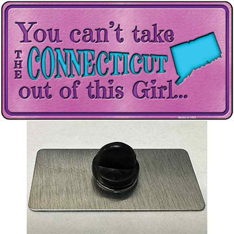 Connecticut Girl Novelty Metal Hat Pin