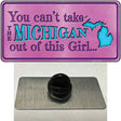 Michigan Girl Novelty Metal Hat Pin