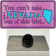 Nevada Girl Novelty Metal Hat Pin