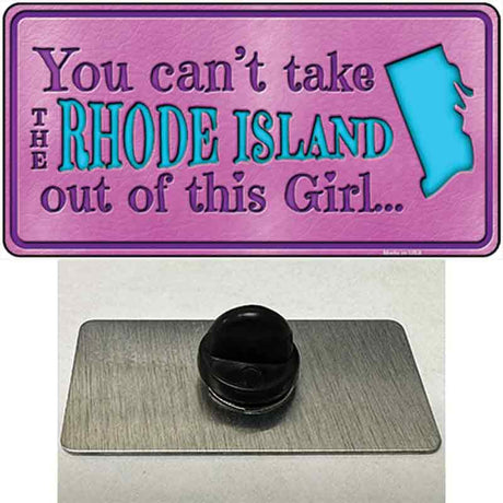 Rhode Island Girl Novelty Metal Hat Pin