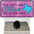 Texas Girl Pink Novelty Metal Hat Pin