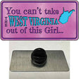 West Virginia Girl Novelty Metal Hat Pin