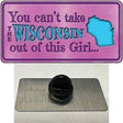 Wisconsin Girl Novelty Metal Hat Pin