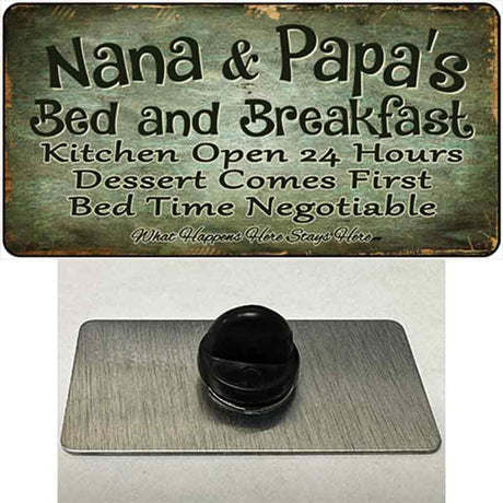 Nana And Papas Bed And Breakfast Novelty Metal Hat Pin