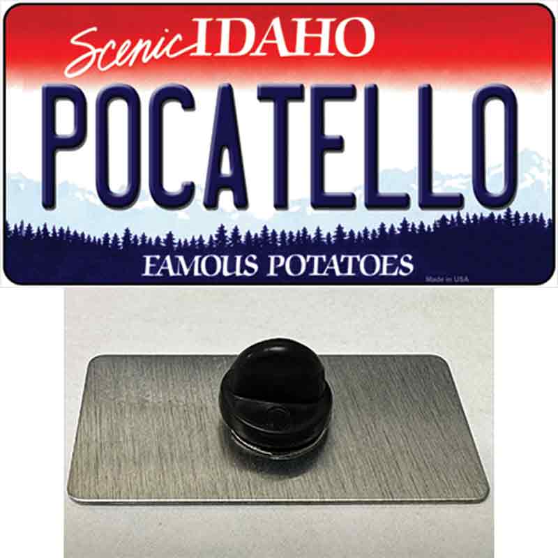 Pocatello Idaho Novelty Metal Hat Pin