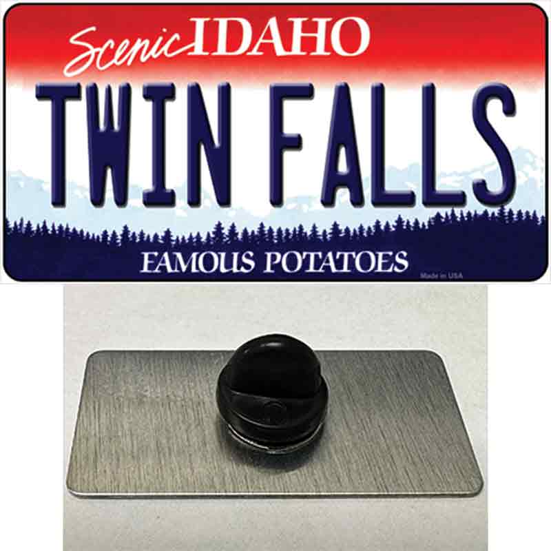 Twin Falls Idaho Novelty Metal Hat Pin