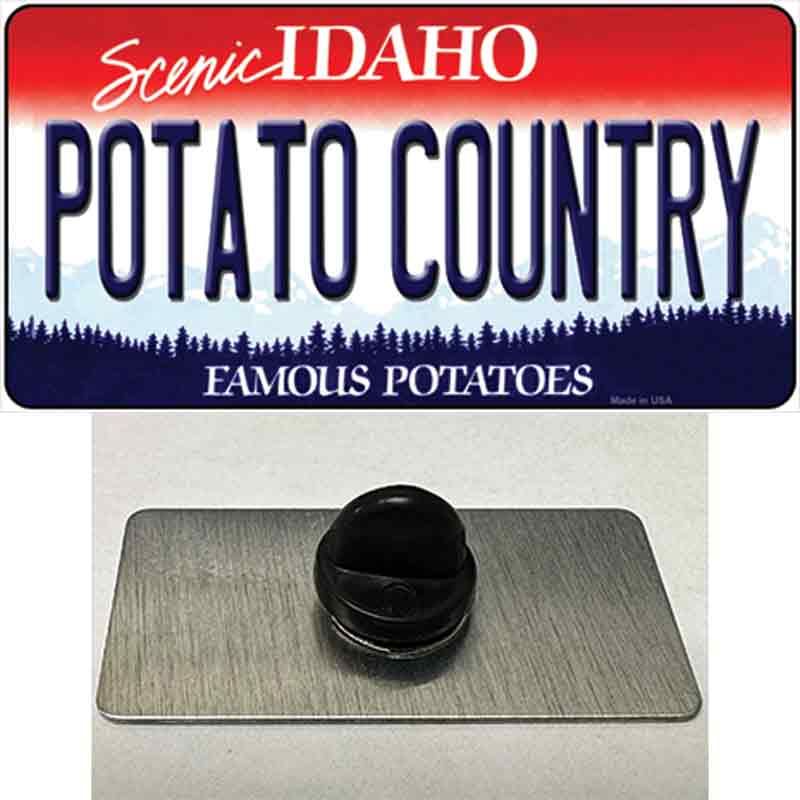 Potato Country Idaho Novelty Metal Hat Pin