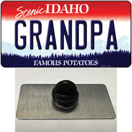 Grandpa Idaho Novelty Metal Hat Pin