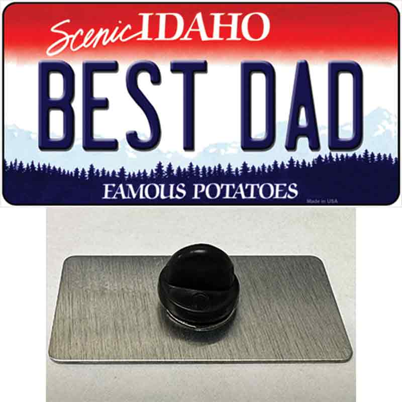 Best Dad Idaho Novelty Metal Hat Pin