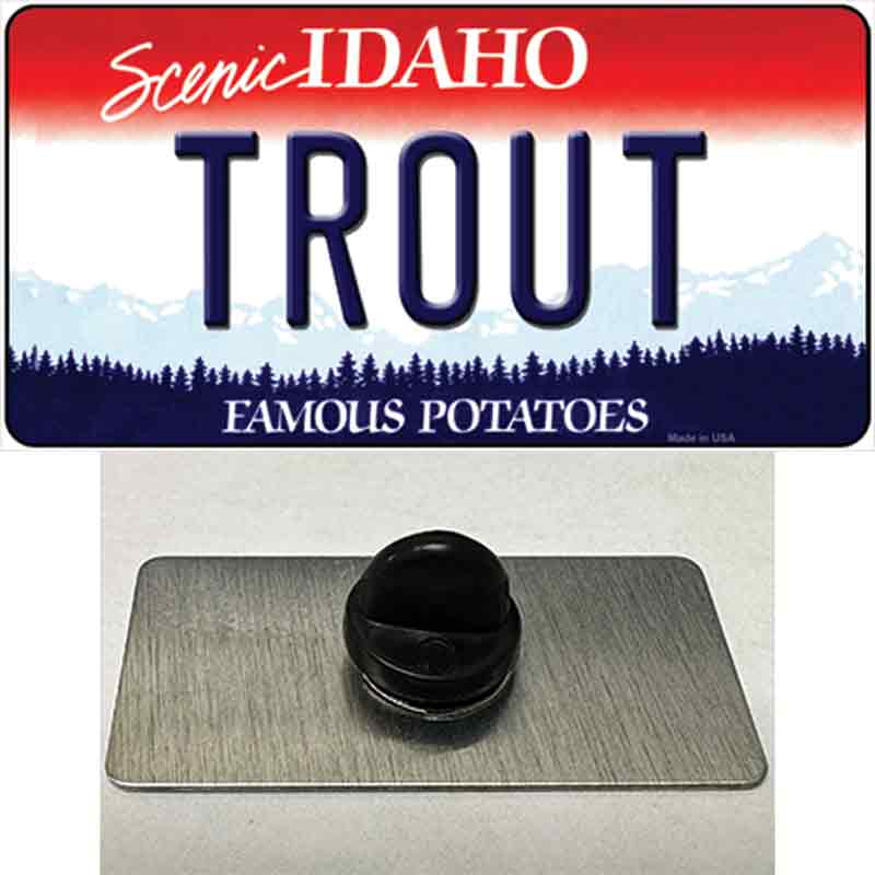 Trout Idaho Novelty Metal Hat Pin