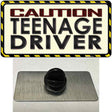 Caution Teenage Driver Novelty Metal Hat Pin