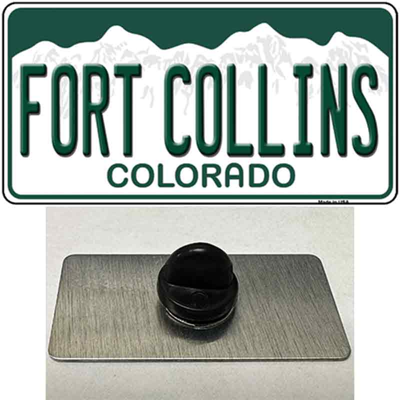 Fort Collins Colorado Novelty Metal Hat Pin