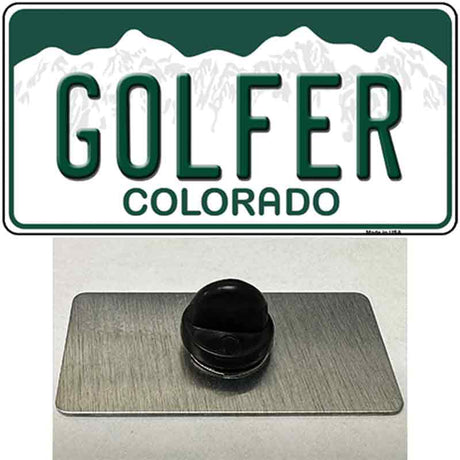 Golfer Colorado Novelty Metal Hat Pin