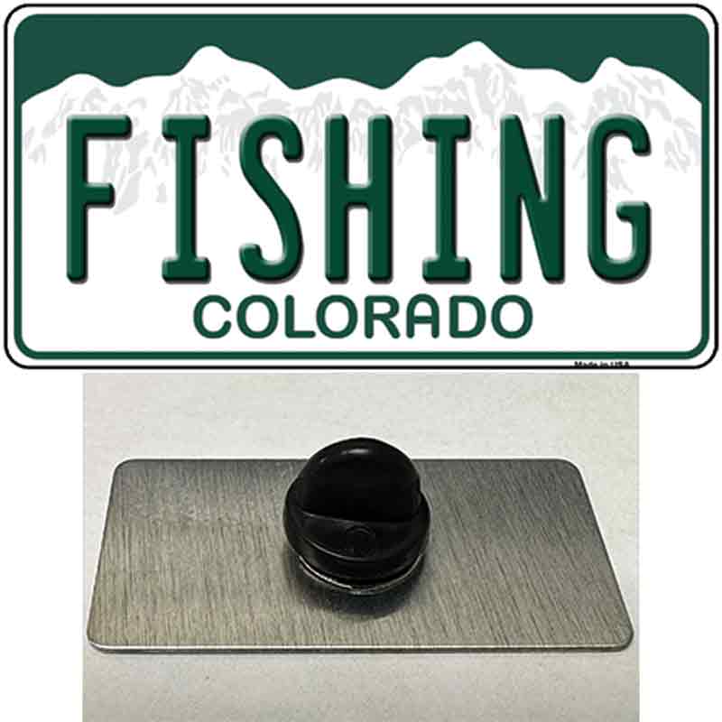 Fishing Colorado Novelty Metal Hat Pin