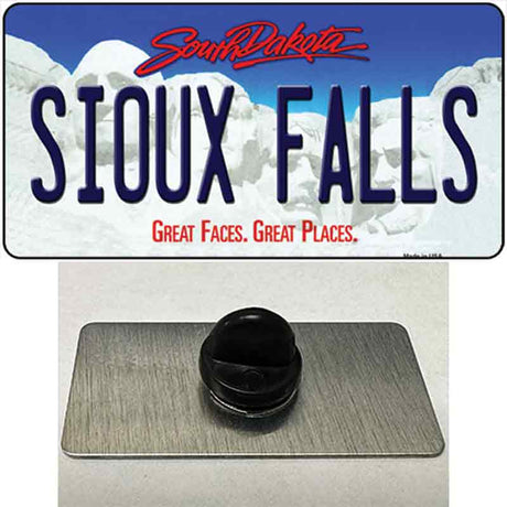 Sioux Falls South Dakota Novelty Metal Hat Pin