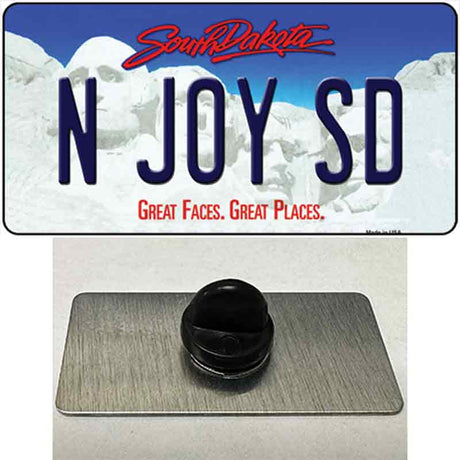 N Joy SD South Dakota Novelty Metal Hat Pin