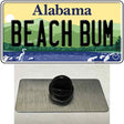 Beach Bum Alabama Novelty Metal Hat Pin