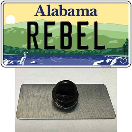 Rebel Alabama Novelty Metal Hat Pin