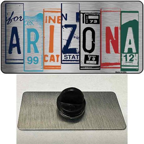 Arizona License Plate Art Novelty Metal Hat Pin