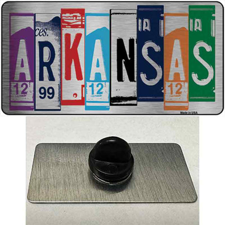 Arkansas License Plate Art Novelty Metal Hat Pin