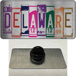 Delaware License Plate Art Novelty Metal Hat Pin