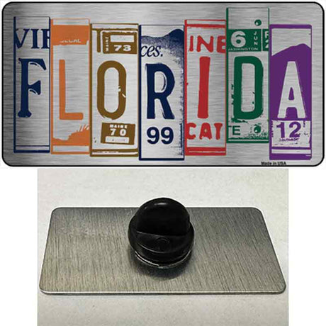 Florida License Plate Art Novelty Metal Hat Pin