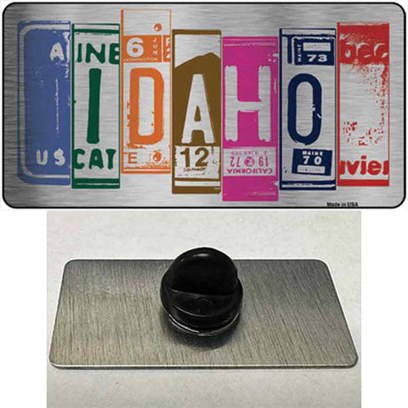 Idaho License Plate Art Novelty Metal Hat Pin