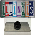 Illinois License Plate Art Novelty Metal Hat Pin