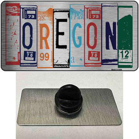 Oregon License Plate Art Novelty Metal Hat Pin