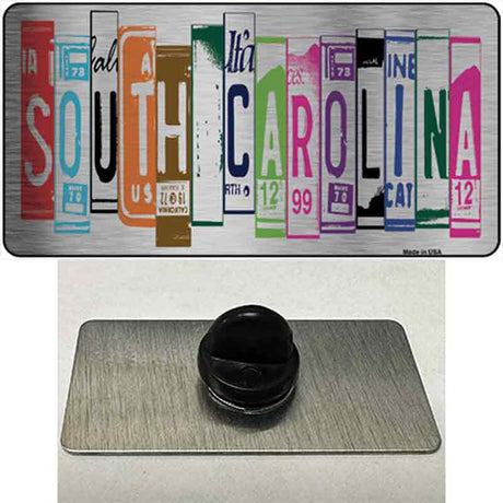 South Carolina License Plate Art Novelty Metal Hat Pin