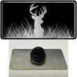 Deer Black Brushed Chrome Novelty Metal Hat Pin