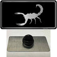 Scorpion Black Brushed Chrome Novelty Metal Hat Pin