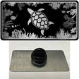 Turtle Black Brushed Chrome Novelty Metal Hat Pin