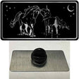 Unicorns Black Brushed Chrome Novelty Metal Hat Pin