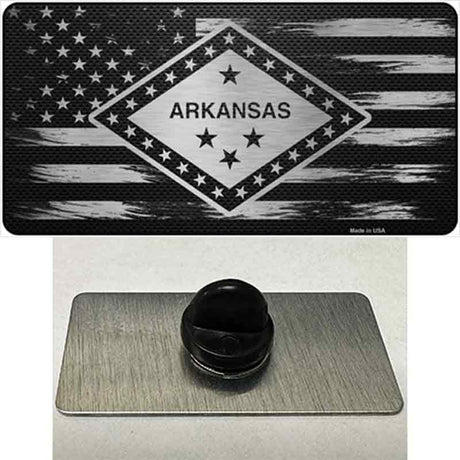 Arkansas Carbon Fiber Novelty Metal Hat Pin