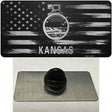 Kansas Carbon Fiber Novelty Metal Hat Pin