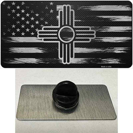 New Mexico Carbon Fiber Novelty Metal Hat Pin