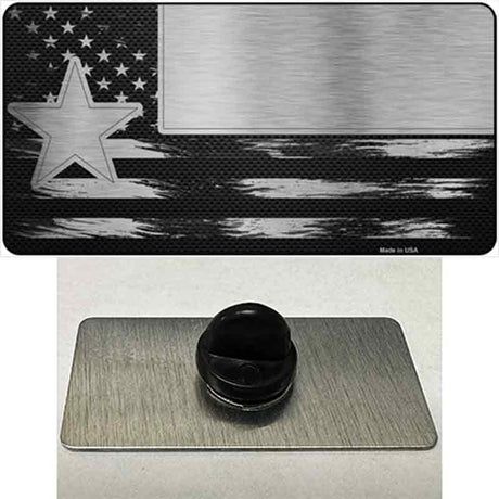 Texas Carbon Fiber Novelty Metal Hat Pin