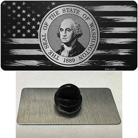 Washington Carbon Fiber Novelty Metal Hat Pin