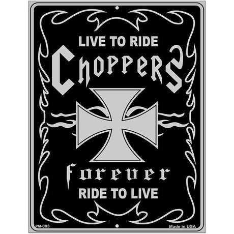 Live To Ride Metal Novelty Parking Sign 4.5" x 6" (PM)