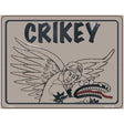 Crikey Steve Irwin Metal Novelty Parking Sign 4.5" x 6" (PM)