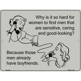 Why Is It So Hard For Women E-Cards Metal Novelty Parking Sign 4.5" x 6" (PM)