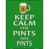 Pints Metal Novelty Parking Sign 4.5" x 6" (PM)