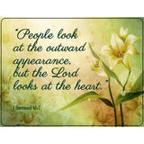 Lord Looks At The Heart Metal Novelty Parking Sign 4.5" x 6" (PM)