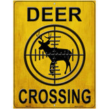 Deer Crossing Metal Novelty Parking Sign 4.5" x 6" (PM)