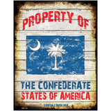 Property Of South Carolina Metal Novelty Parking Sign 4.5" x 6" (PM)