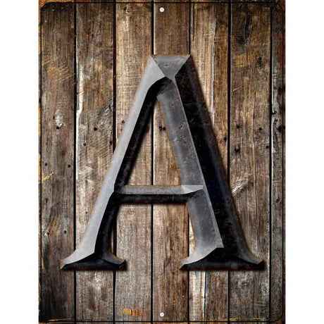 Letter A Metal Novelty Parking Sign 4.5" x 6" (PM)