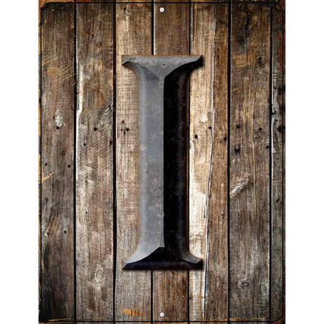 Letter I Metal Novelty Parking Sign 4.5" x 6" (PM)