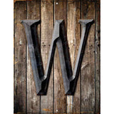 Letter W Metal Novelty Parking Sign 4.5" x 6" (PM)