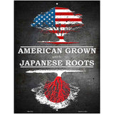 American Grown Japanese Roots Metal Novelty Parking Sign 4.5" x 6" (PM)